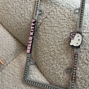 Hello Kitty License Plate Frame with Rhinestones